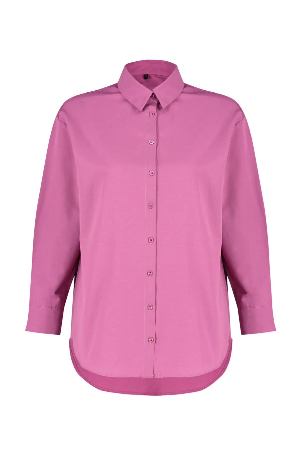 Trendyol Collection  Gewebtes Hemd in Pflaume TBESS22GO0664