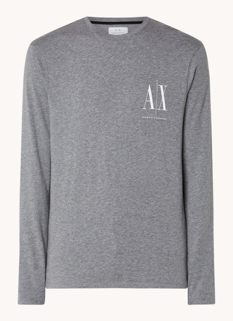 Armani Exchange garās piedurknes ar logotipa apdruku