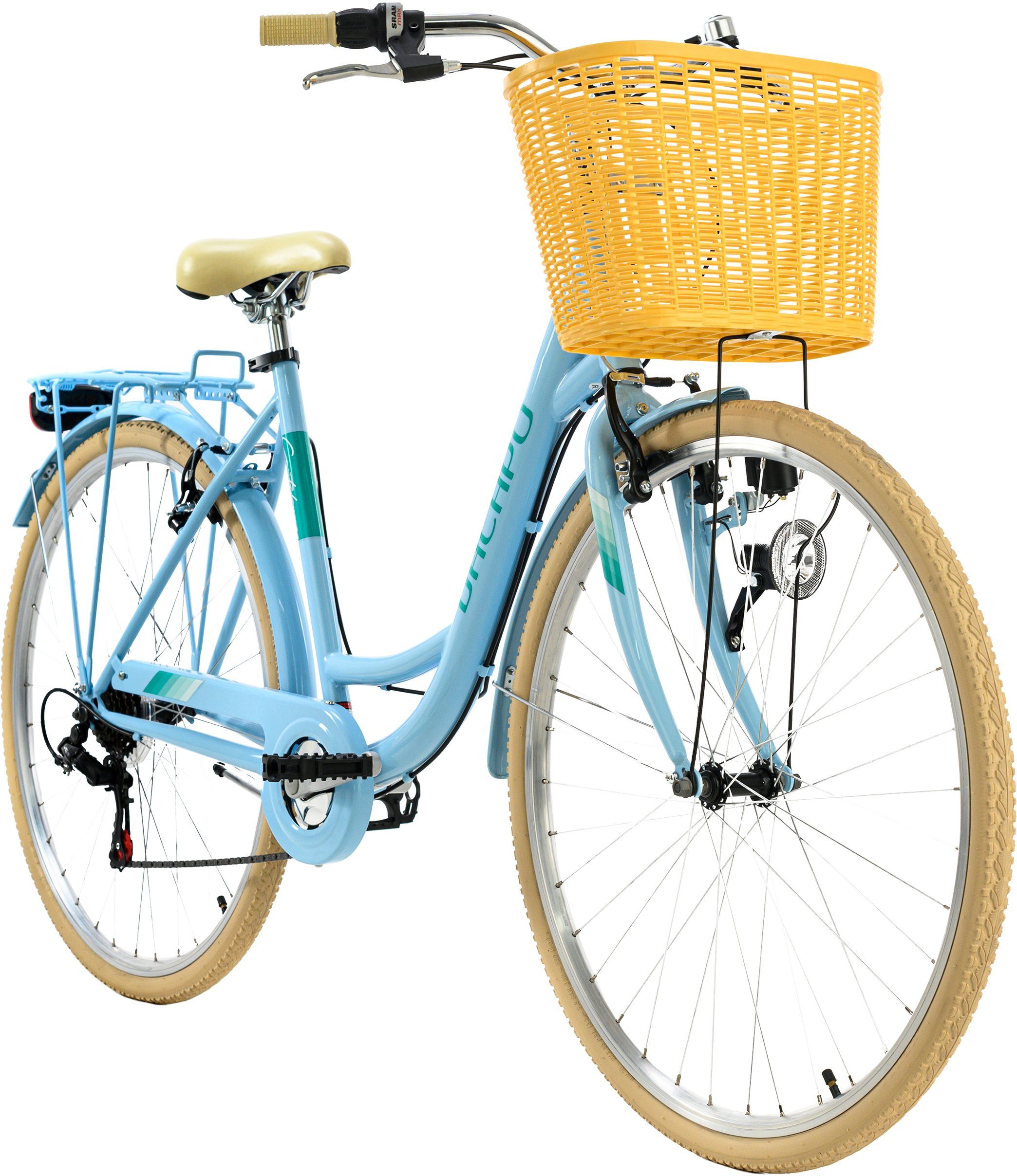 KS Cycling Cityrad Cantaloupe, 6 Gang Shimano Tourney Schaltwerk, Kettenschaltung