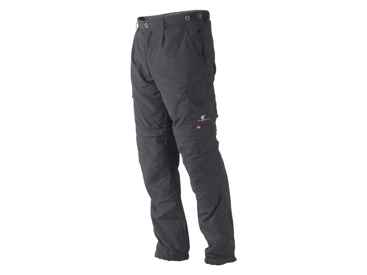 Wolf Camper Adventure graue Herren Zip-Off-Hose
