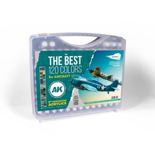 AK Paint Set - The Best 120 Colors For Aircraft (120)