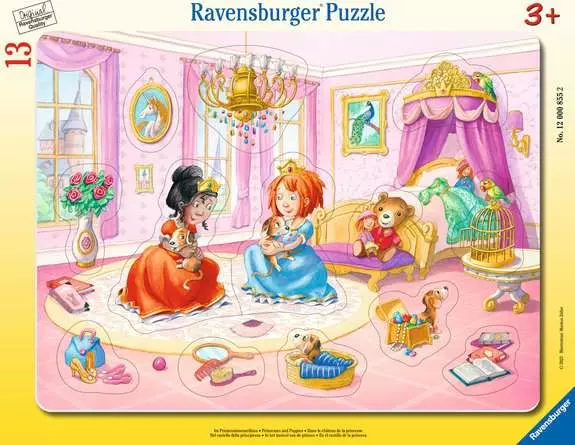 Kinderpuzzle ab 3 Jahren - Im Prinzessinnenschloss - 13 Teile
