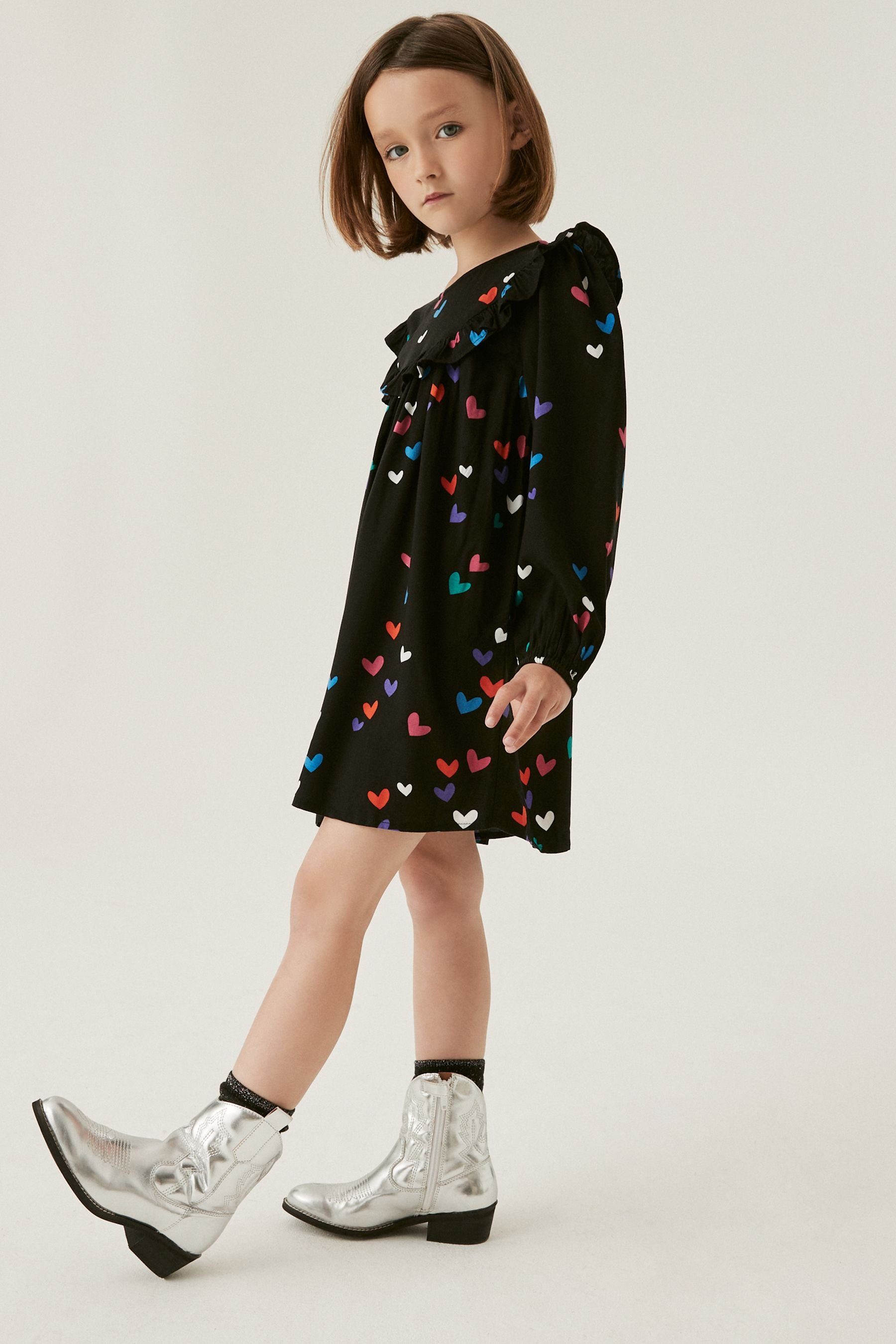 Next Druckkleid Bedrucktes Kleid (1-tlg)