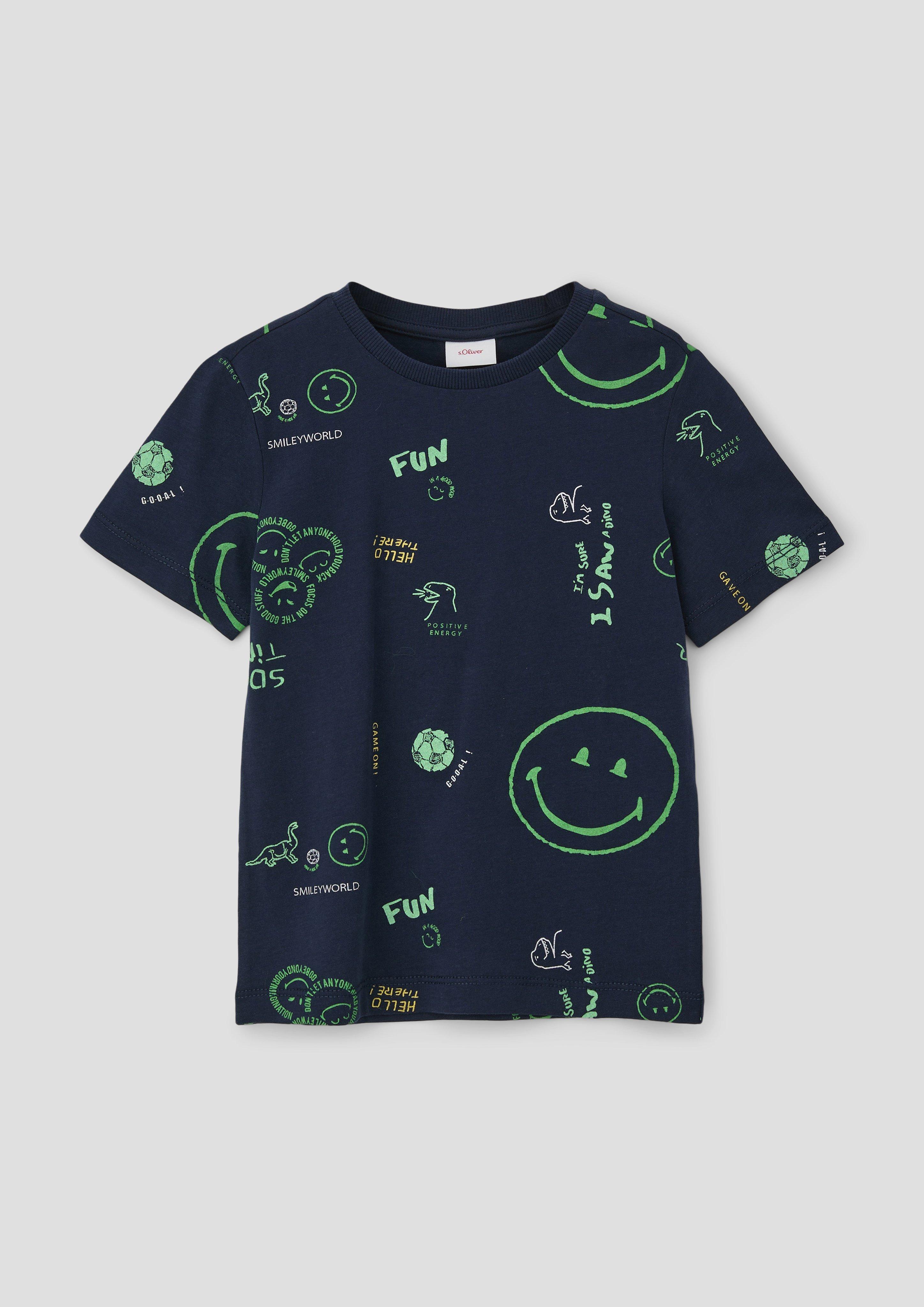 T-Shirt mit All-over-Smiley-Print  2143107-59A1