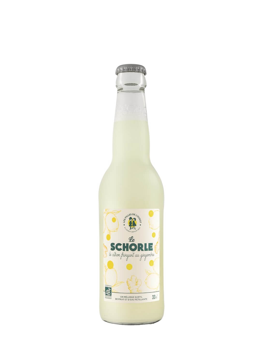 Les Filles de l'Ouest : Le Schorle Citron Gingembre Fringant - Gueule de joie 0° |  33 cl