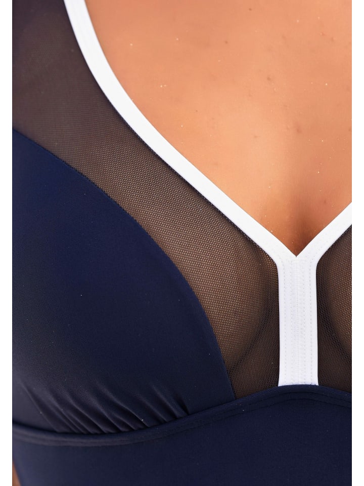 LASCANA Badeanzug in marine günstig kaufen