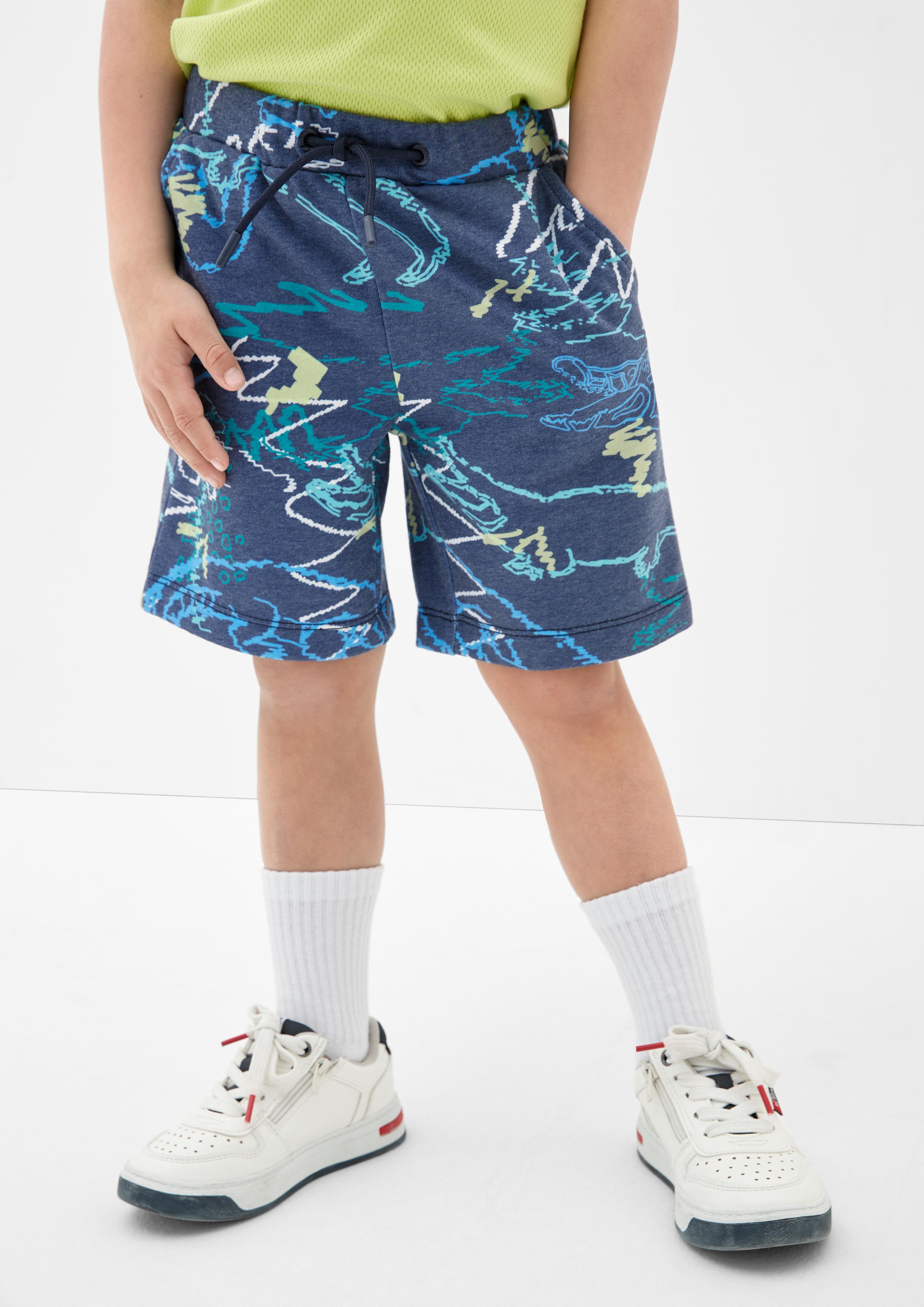 Loose: Bermuda aus Interlockjersey  2130676-59A3