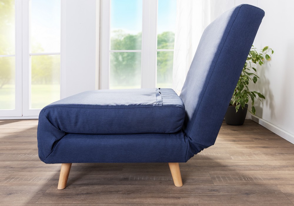 Trendstabil Schlafsessel inkl. Kissen 77 x 90 x 81 cm Blue Jeans