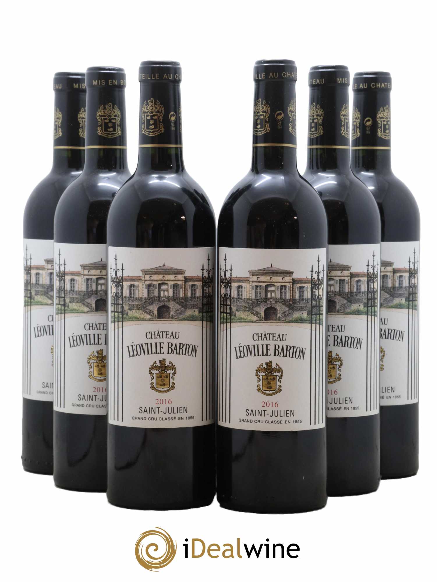Château Léoville Barton 2ème Grand Cru Classé  2016 - Lot de 6 Bouteilles