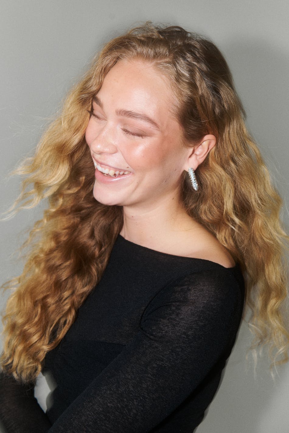 Sheer boatneck top