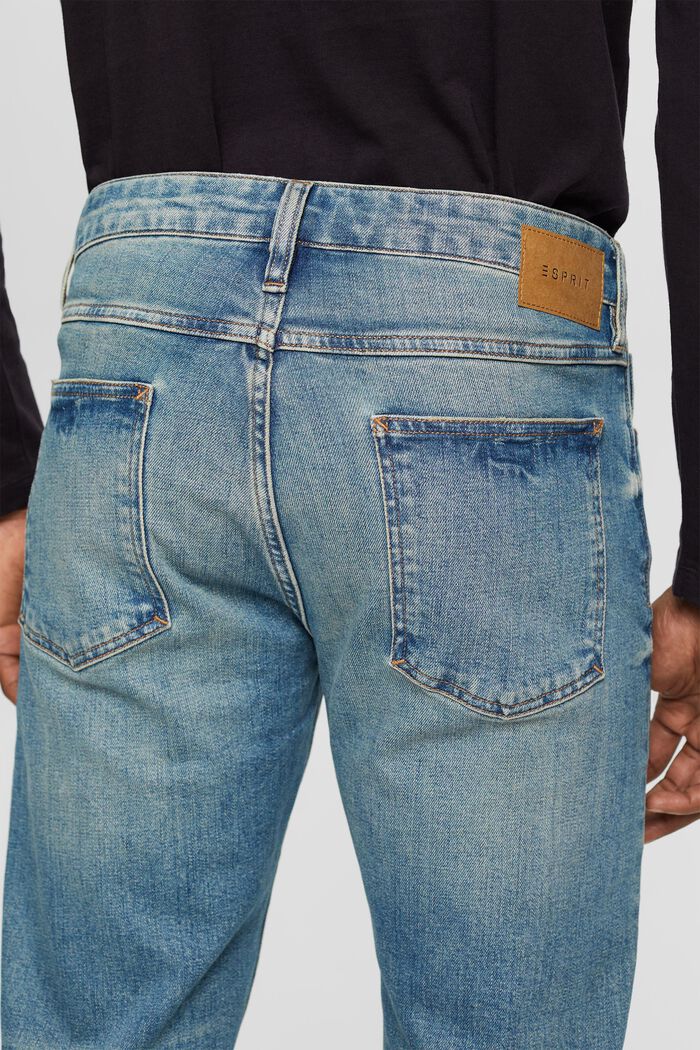 Slim Jeans im Stonewashed Look, aus Organic Cotton