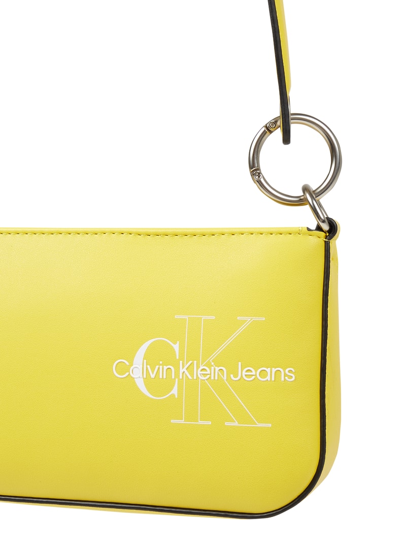 Pochette in Leder-Optik  in gelb