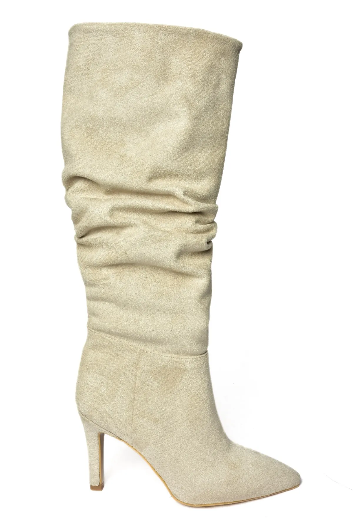 Fox Shoes  Haut-Wildleder-Damenstiefel mit dünnem Absatz L404868002