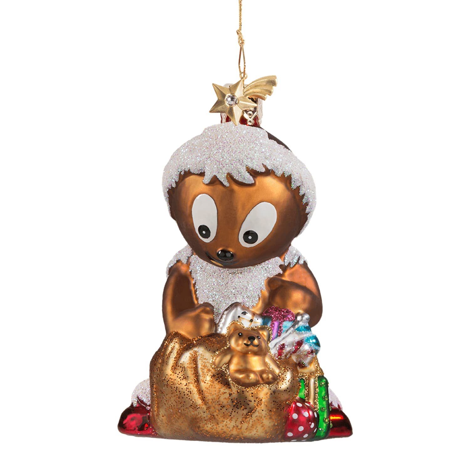 Käthe Wohlfahrt Christbaumschmuck Pittiplatsch als Weihnachtsmann
