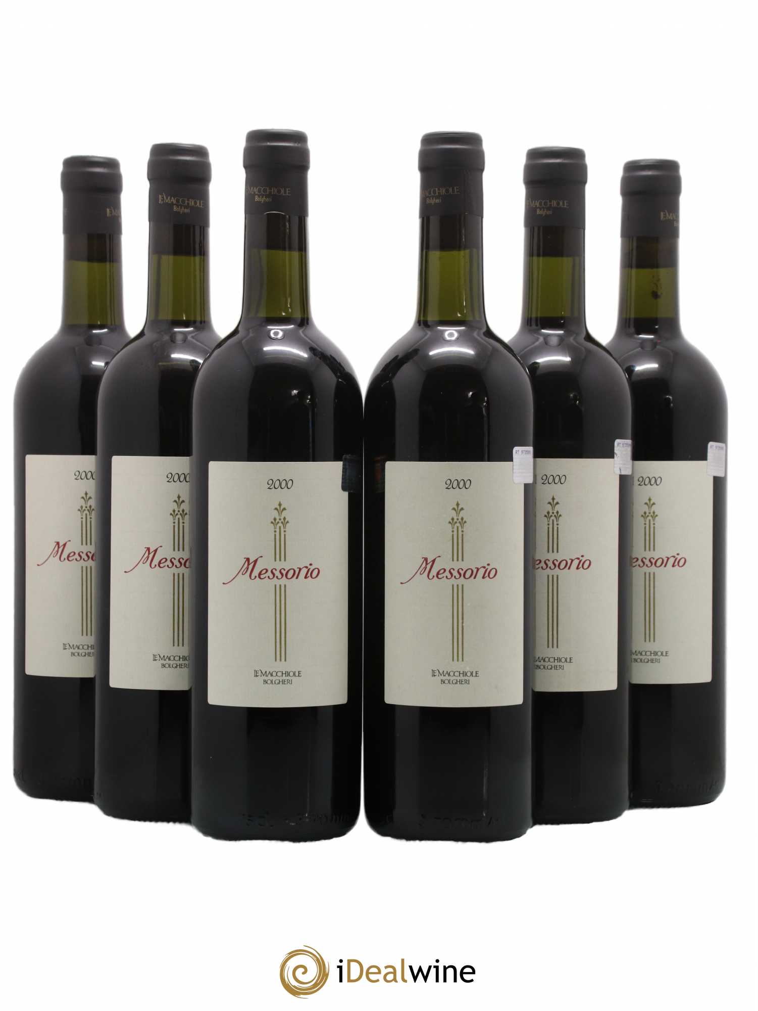Toscana IGT Le Macchiole Messorio  2000 - Lot de 6 Bouteilles