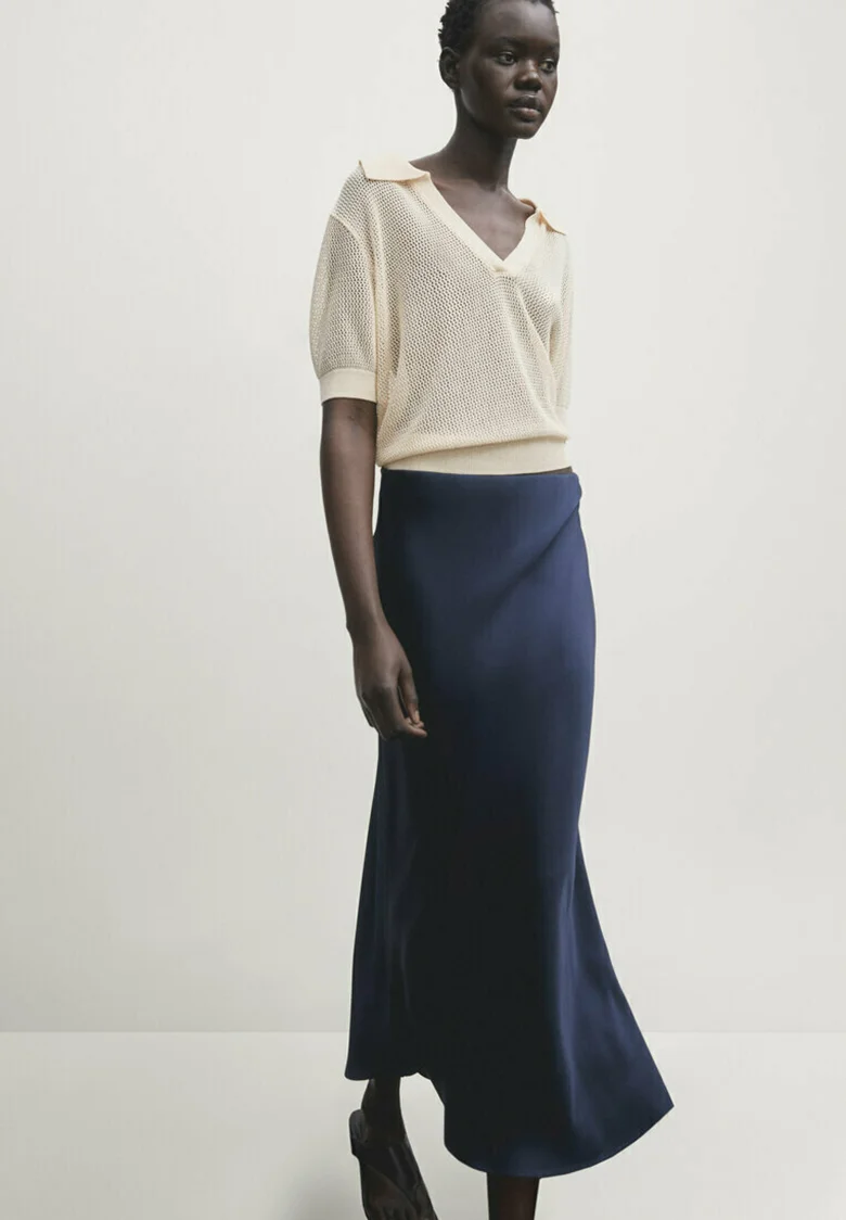 Massimo Dutti MIDI - Falda Campana
