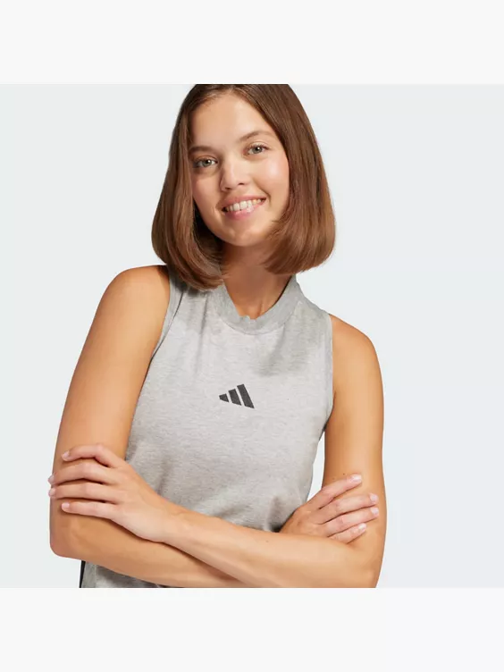 adidas Essentials 3-Streifen Long Racerback Kleid