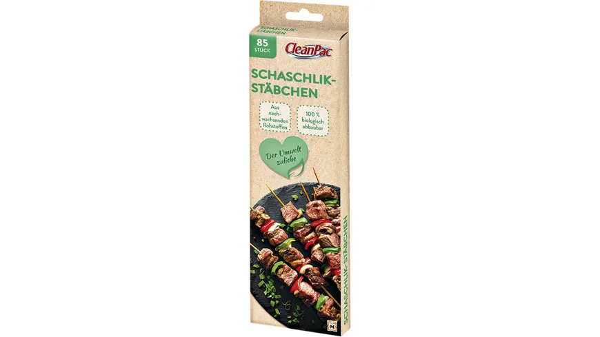 CleanPac Schaschlik-Stäbchen aus Bambus