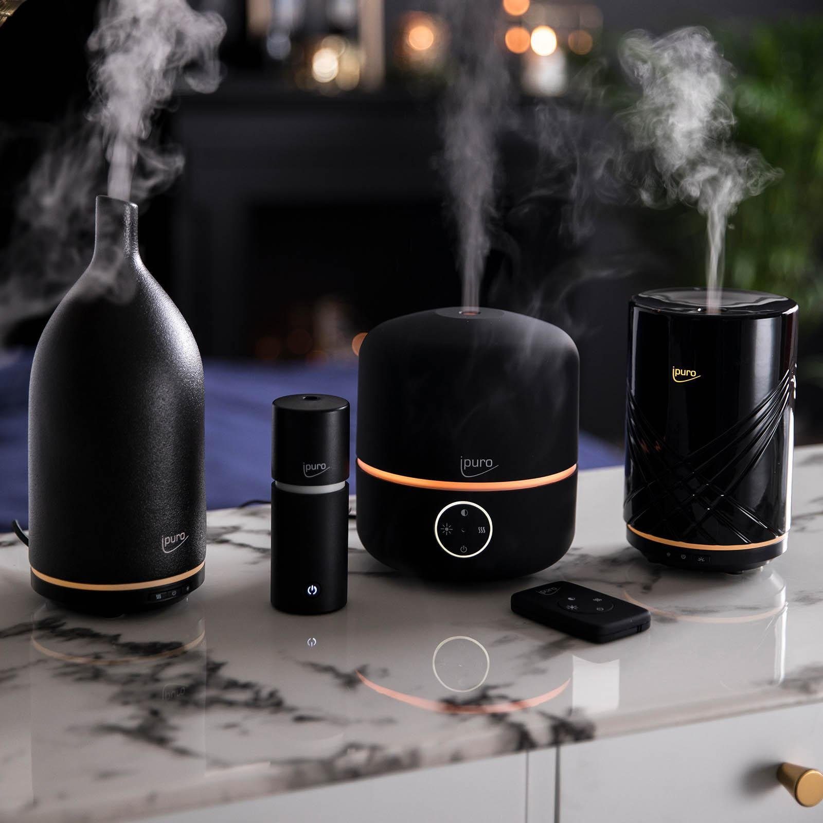 IPURO Diffuser Elektrischer Aroma-Diffusor Good Mood AIR SONIC, aus Aroma-Diffusor, Ø 13 Zentimeter, H 15 Zentimeter