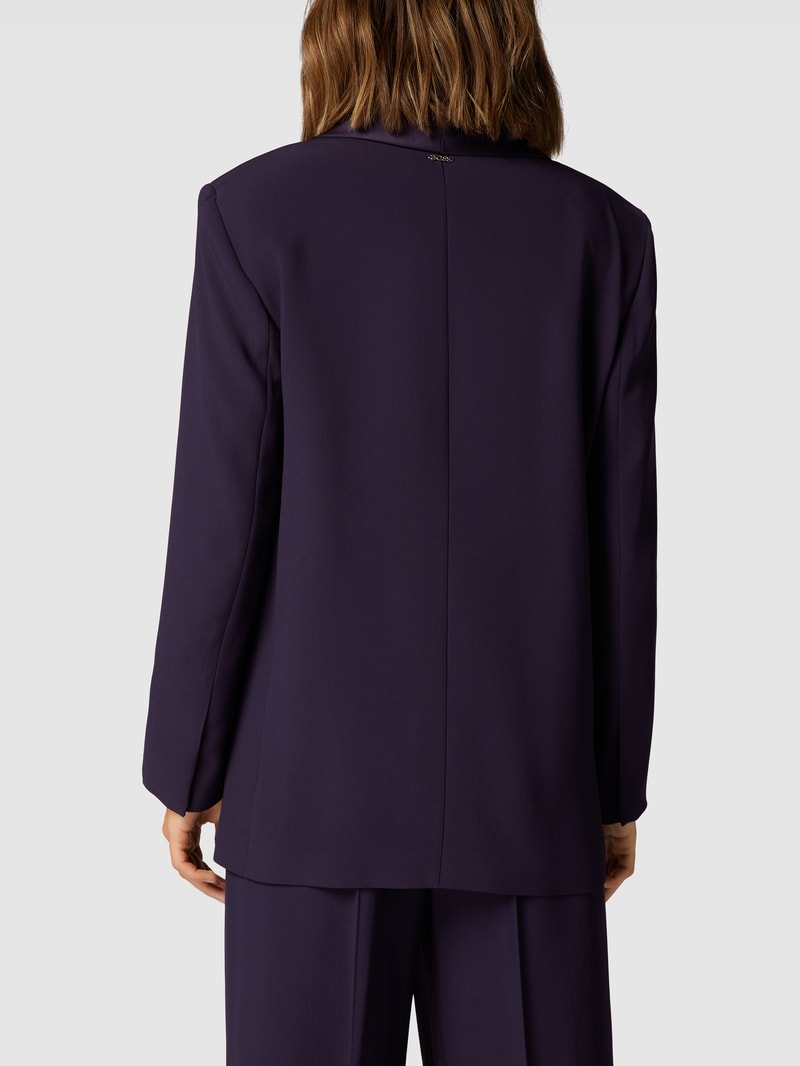 Blazer mit Schalkragen Modell 'Junata' in pflaume