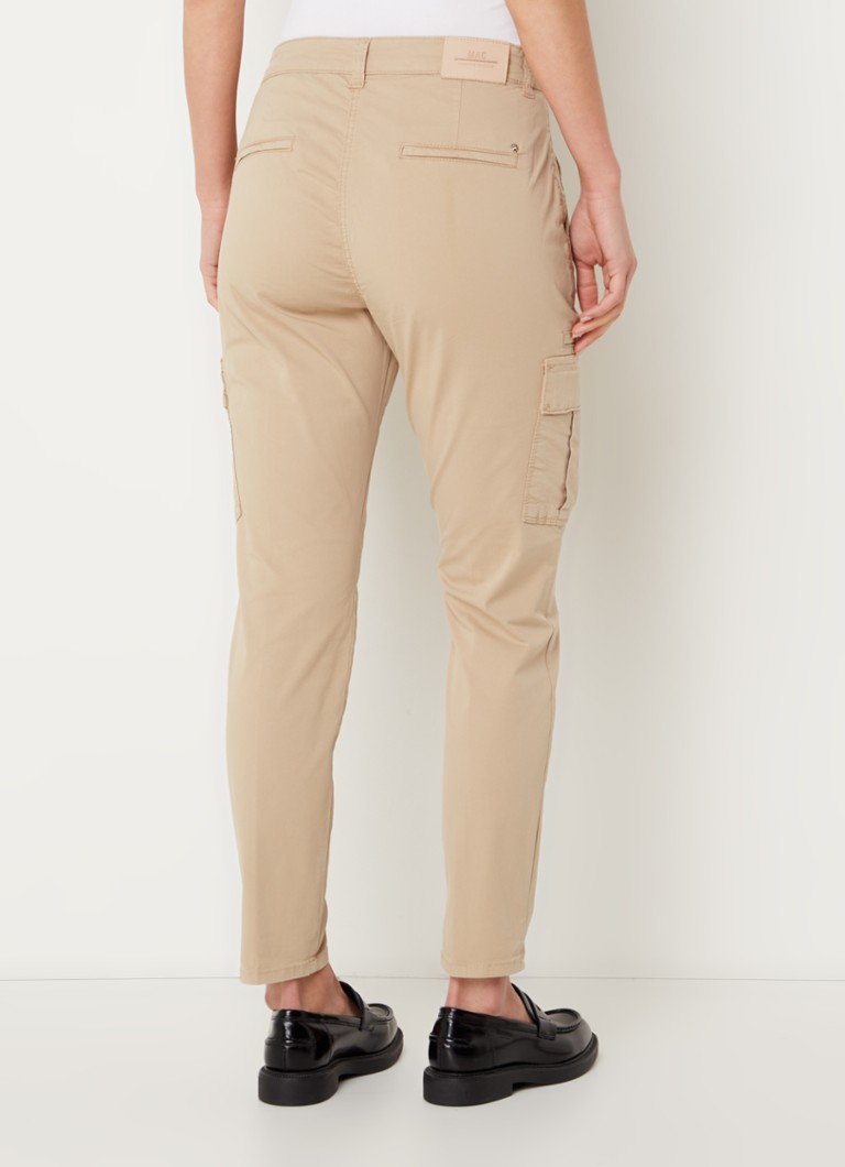 MAC Jeans Rich Cargohose mit mittelhohem Bund und schmaler Passform sowie aufgesetzten Taschen