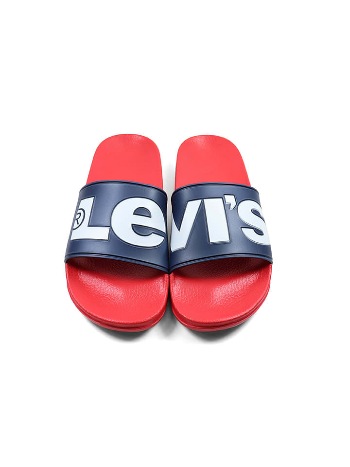 Levi´s Pantoletten in Rot/ Dunkelblau günstig kaufen