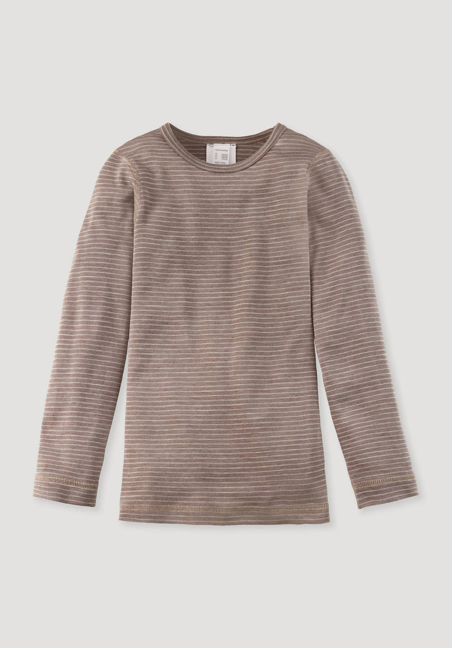 Langarmshirt aus Bio-Merinowolle mit Seide