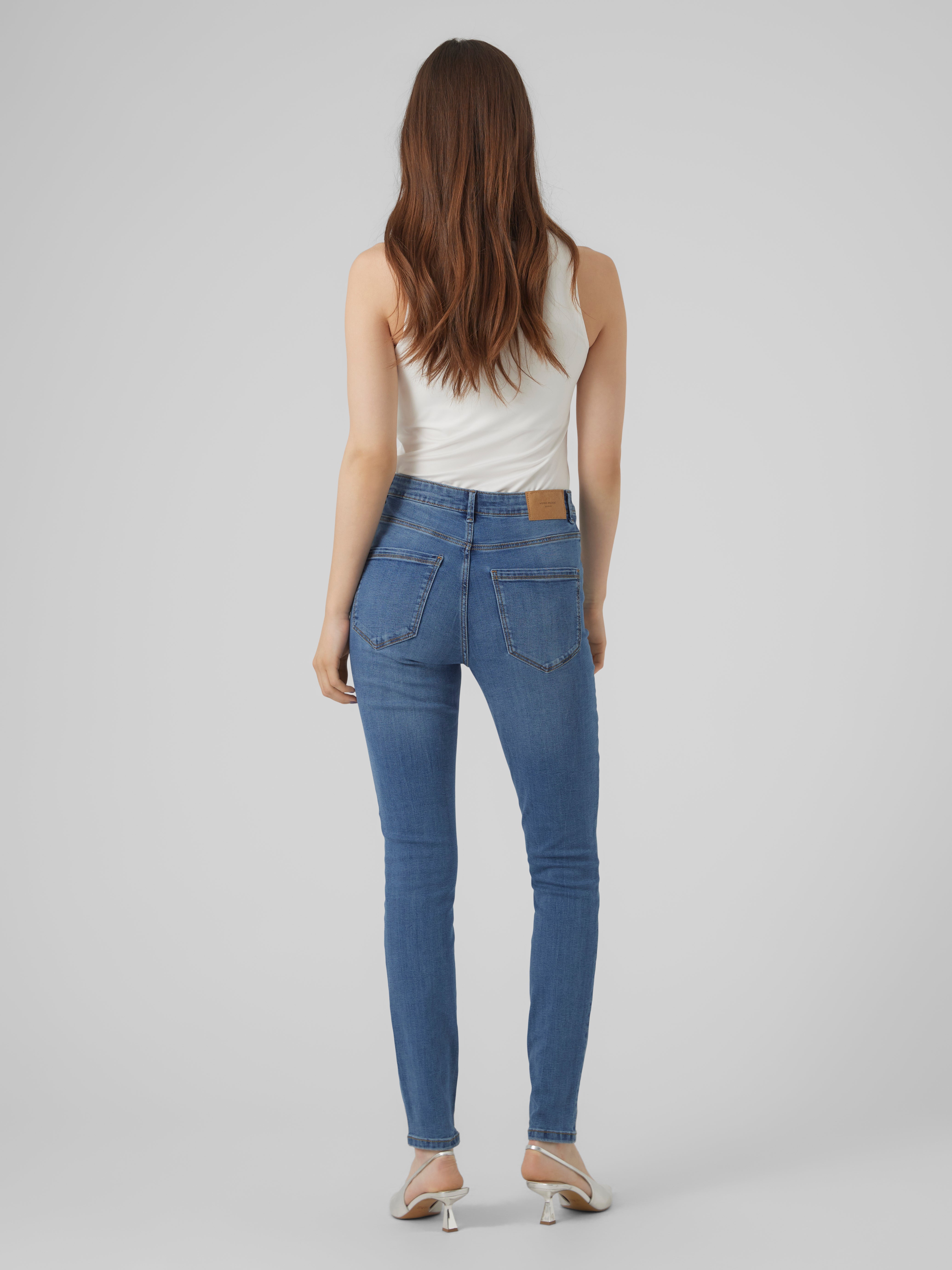 VMSOPHIA Hohe Taille Skinny Fit Jeans