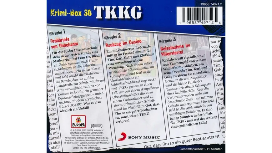 Krimi-Box 30 (Folgen 209,210,211)