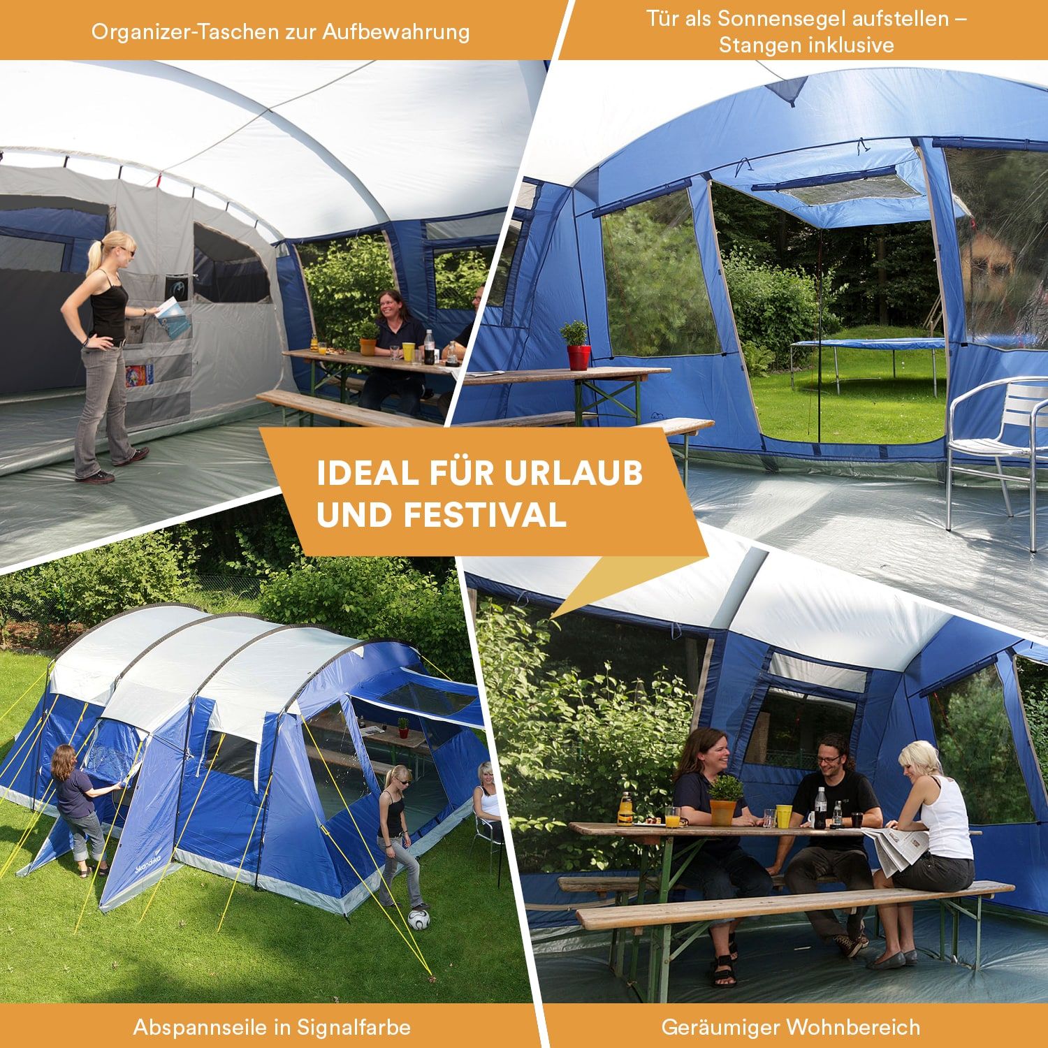 Skandika Milano 6 Sleeper Protect Tunnelzelt