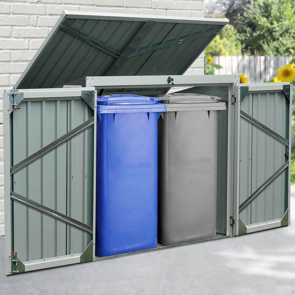 Home Deluxe Mülltonnenbox 2 x 240L BASURA