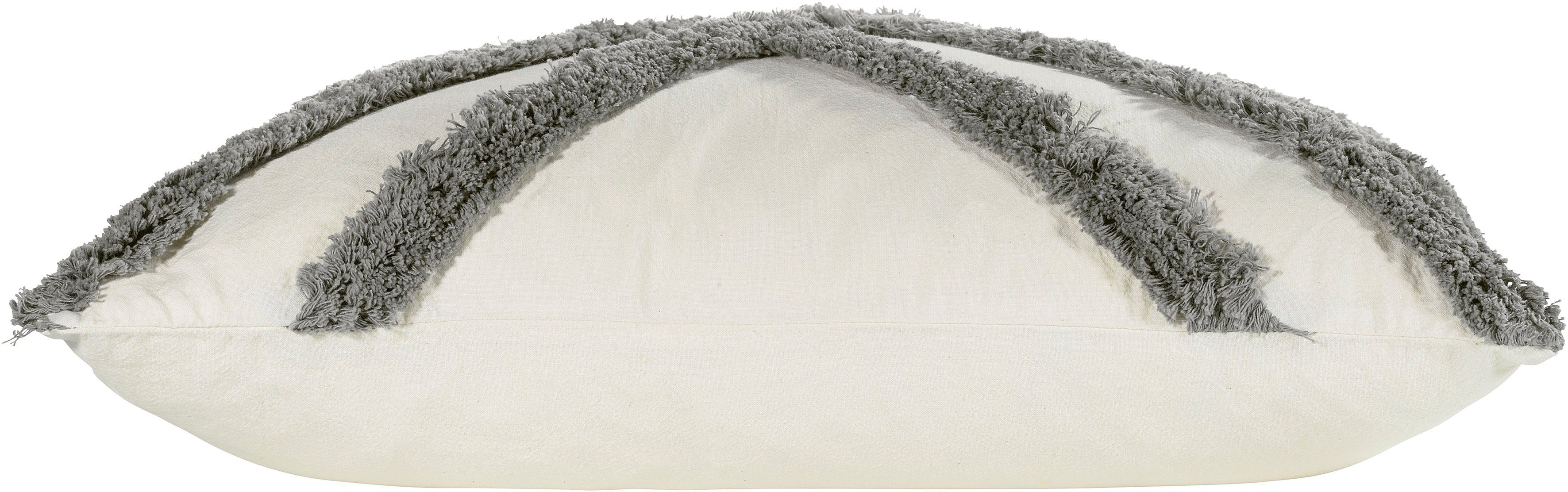 LeGer Home by Lena Gercke Dekokissen Sidonie, 2-er Set, Hoch-Tief Design, Kissenhüllen ohne Füllung, 40x40 cm