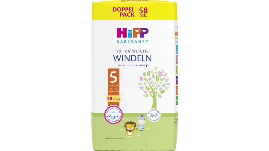 Hipp Babysanft Windeln Junior 5 Vorratsbox