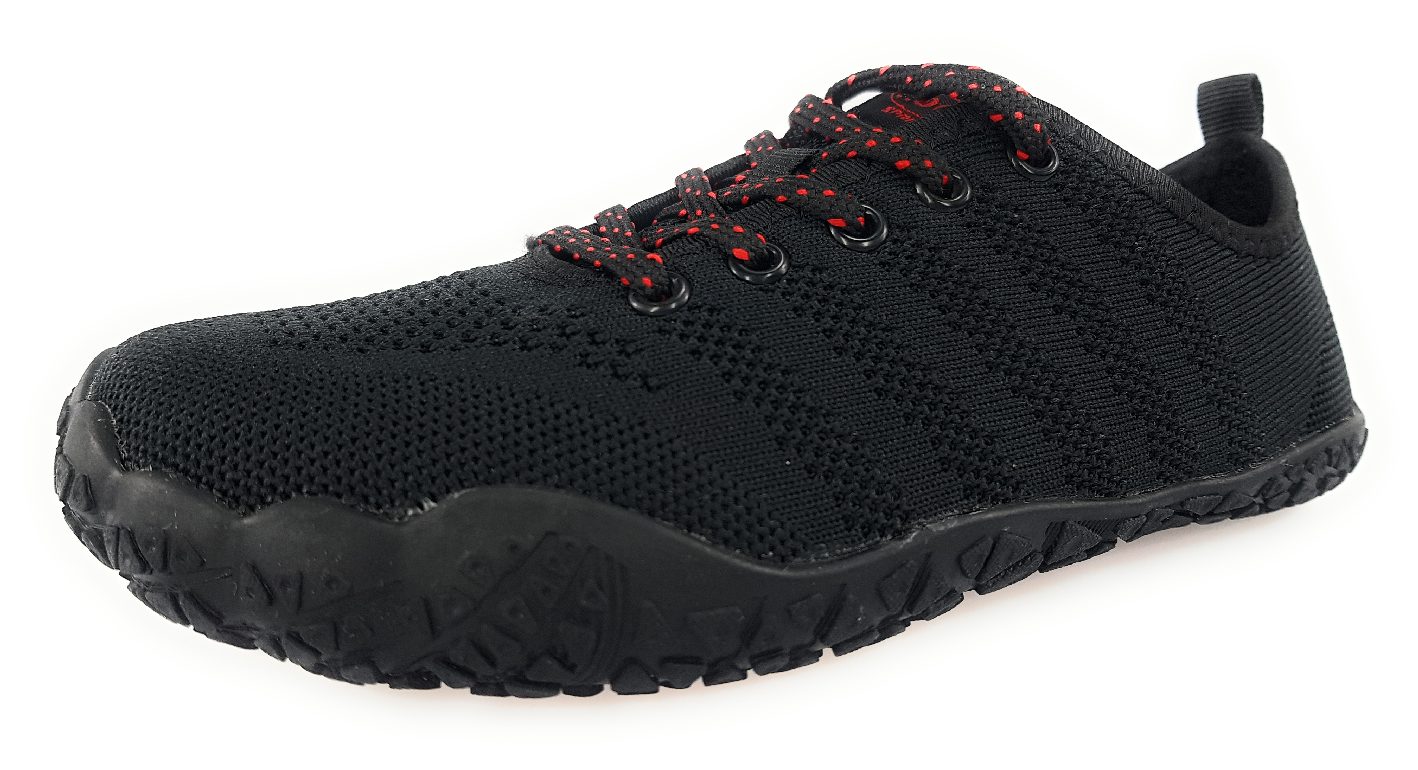 Rock Spring Barfußschuh Stella Schwarz black/red