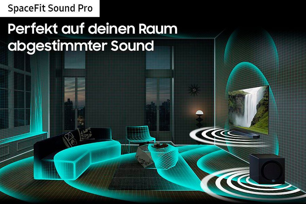 Samsung HW-Q810GC Soundbar (360 W, 5.1.2-Kanal Sound System, Kabelloses Dolby Atmos & DTS:X)