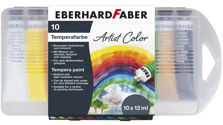 EBERHARD FABER  Color Tempera Farben 10er Set 12 ml