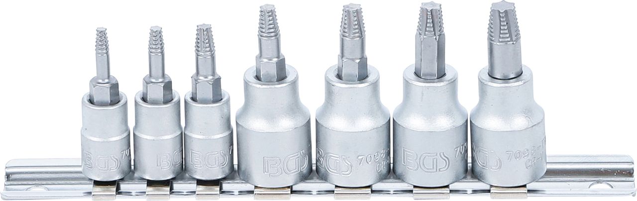 BGS technic Schraubenausdreher-Bit-Einsatz-Satz für Torx 1/4