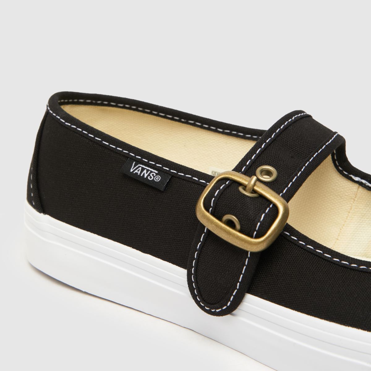 Vans Mary Jane-sneakers i svart och vitt