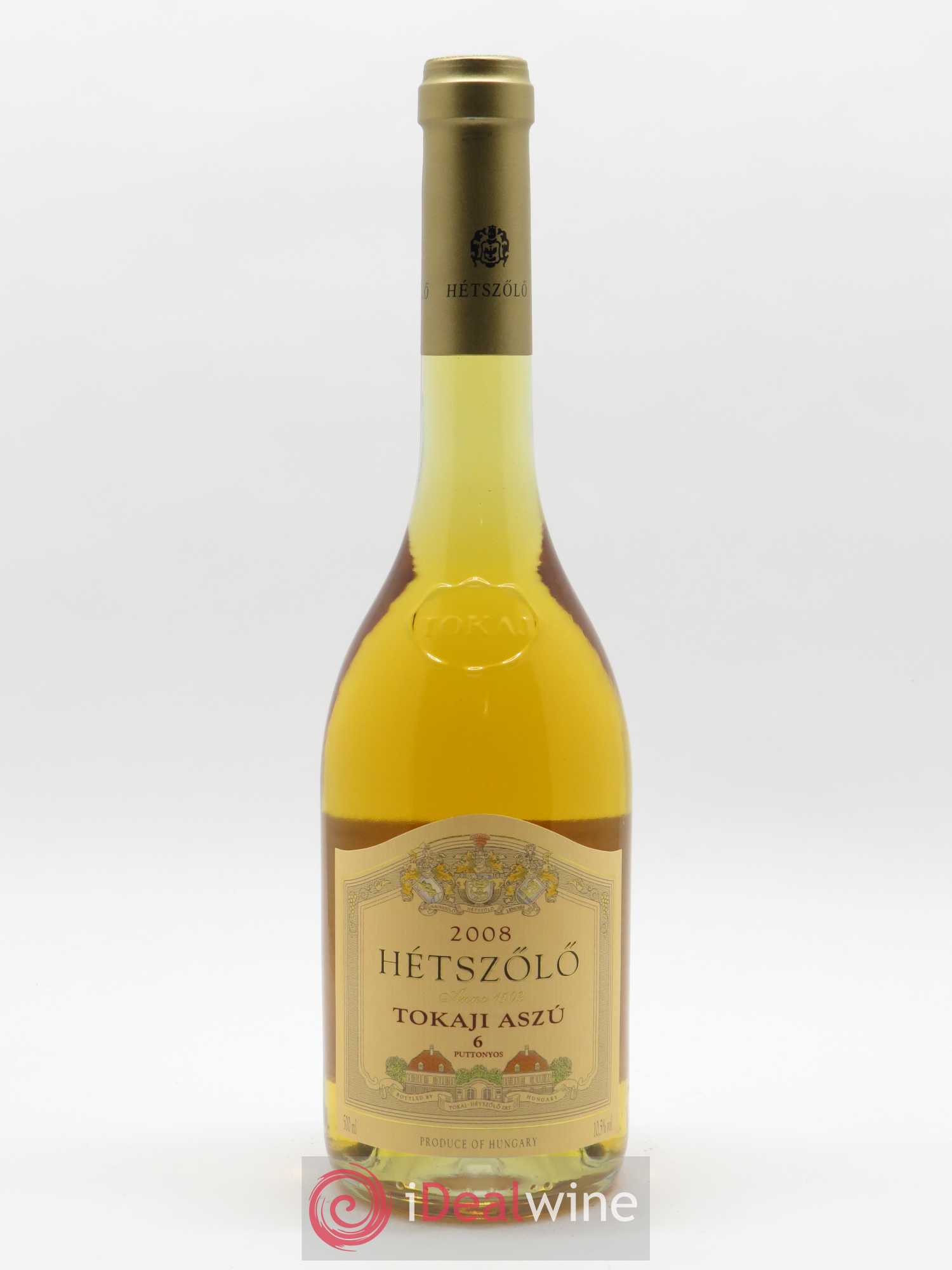 Tokaji Aszu 6 Puttonyos Hétszölö (Domaine)  2008 - Lot de 1 Bouteille