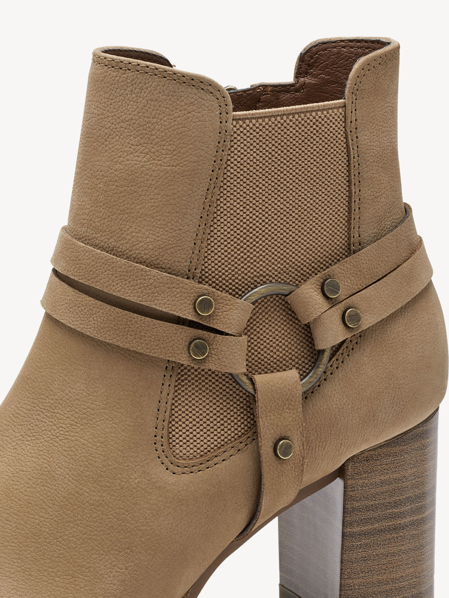 Bottine Chelsea en cuir - marron