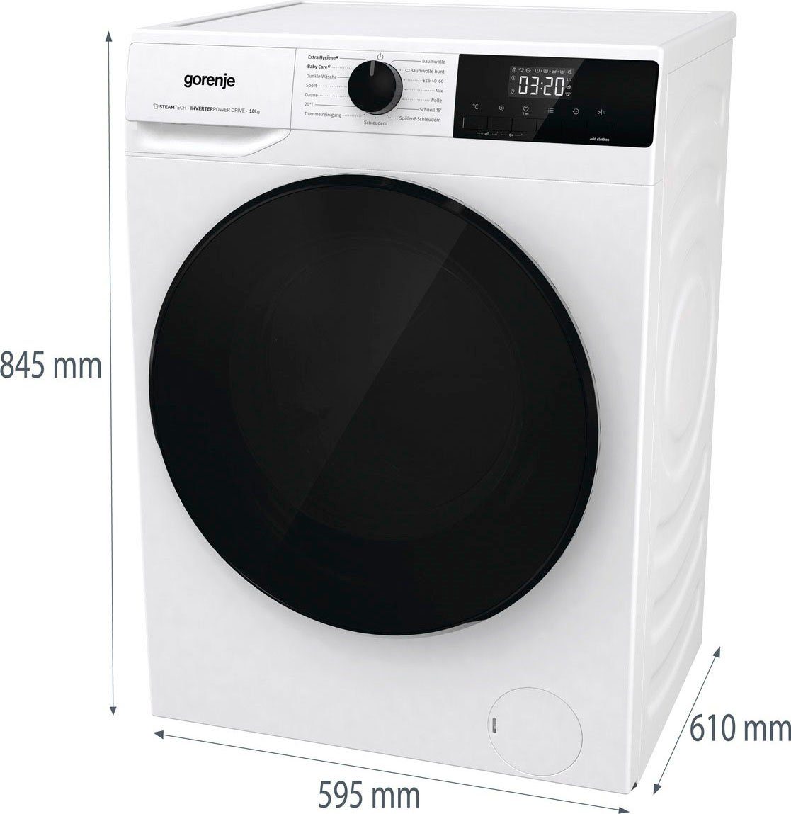 GORENJE Waschmaschine WNHAI 14 APS/DE, 10 kg, 1400 U/min, AquaStop