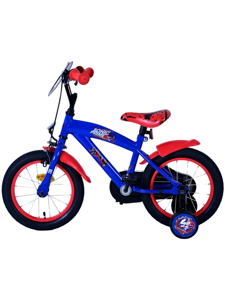 Volare Kinderfahrrad Sonic Prime für Jungen 14 Zoll Kinderrad in Blau Rot 4 Jahre günstig kaufen onesize