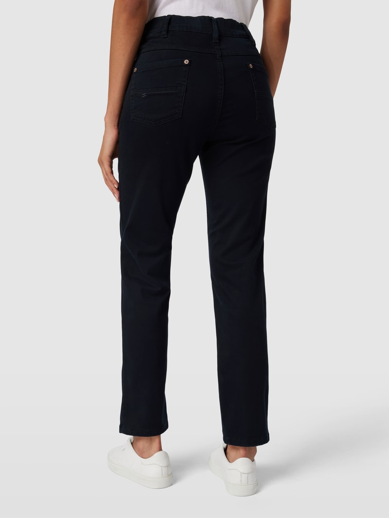 Comfort Fit Jeans im 5-Pocket-Design Modell 'GRETA' in marineblau