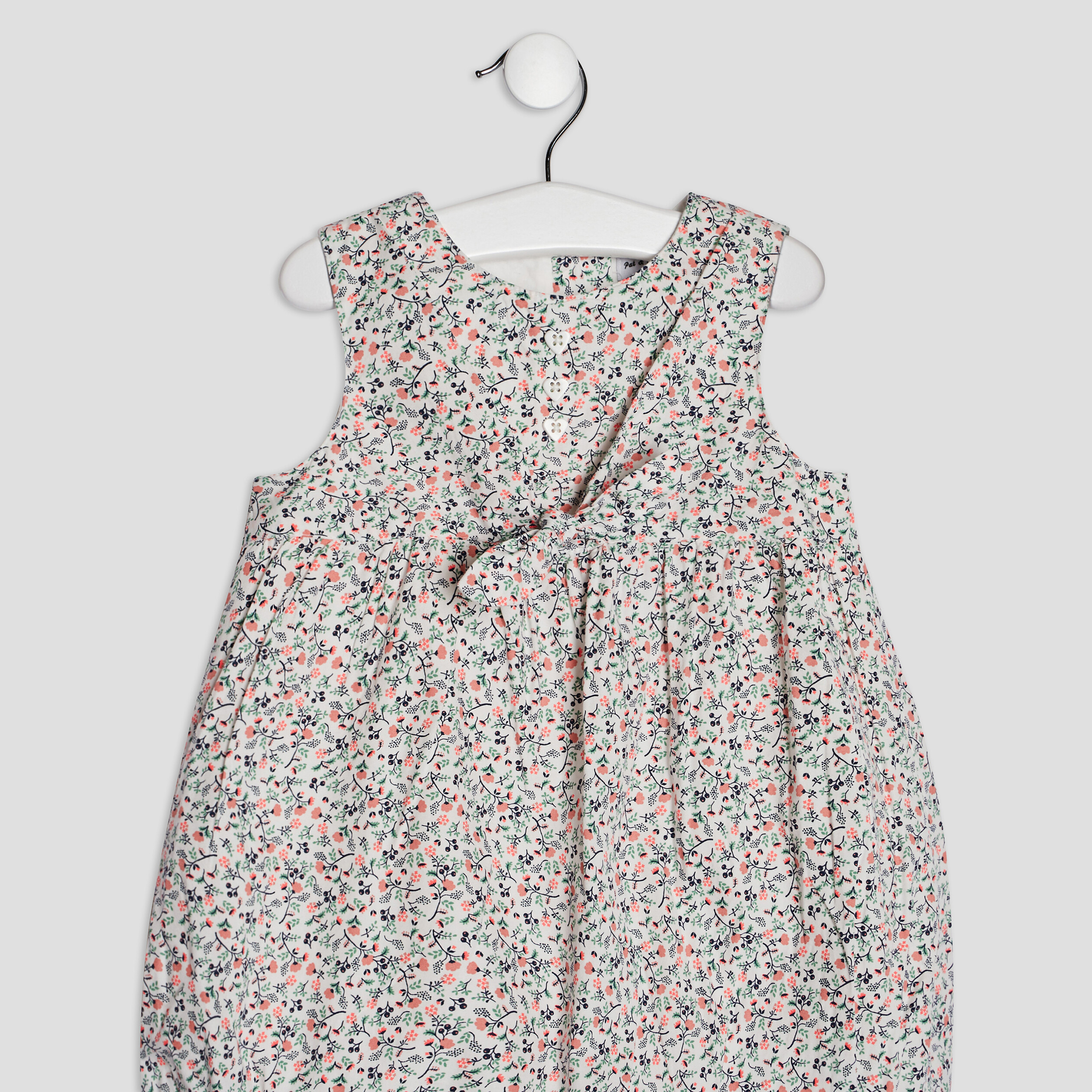 Robe évasée avec noeud multicolore bébé fille | La Halle