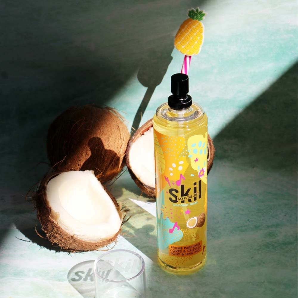 skil Coconut Shake Brume parfumée pour corps et cheveux