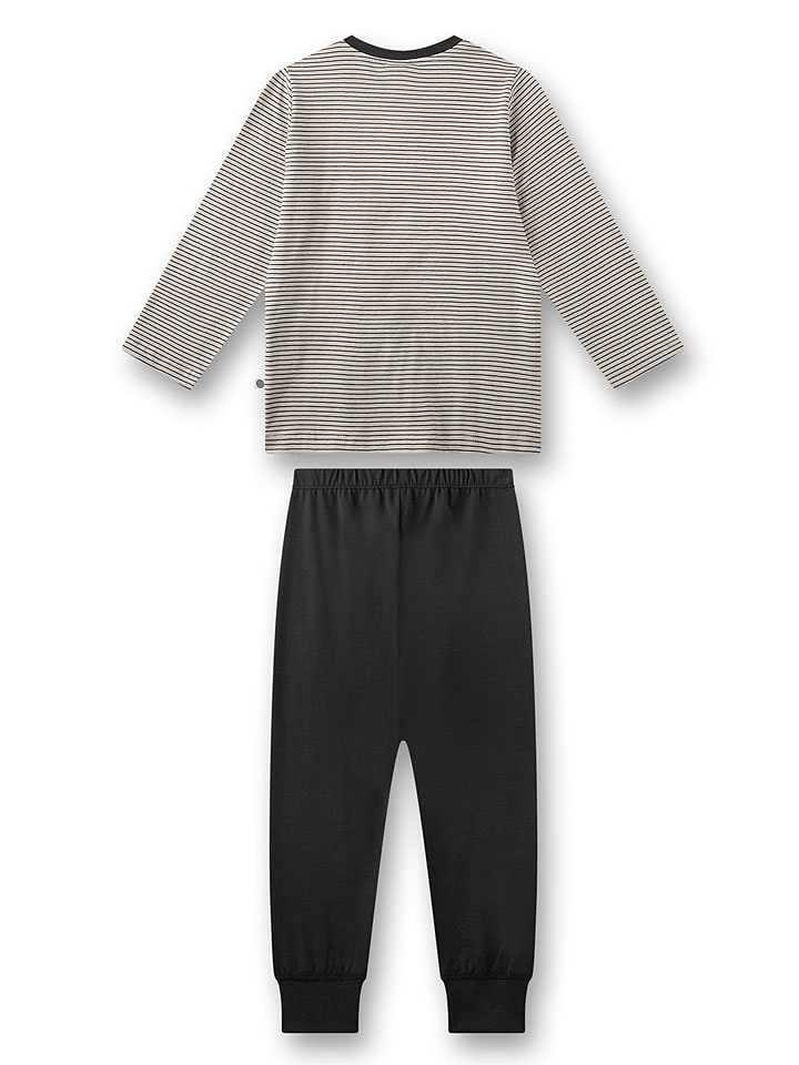 Sanetta Pyjama in Grau/ Schwarz günstig kaufen