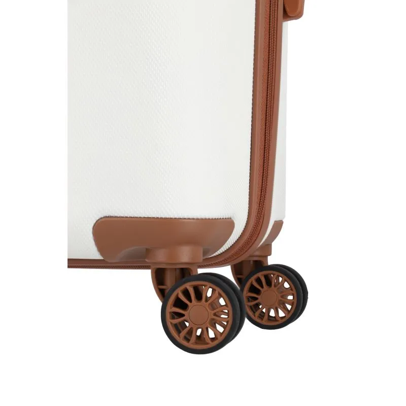 Travelite BALI Kabinengepäck mit 4 Rollen - Weiss\/Cognac