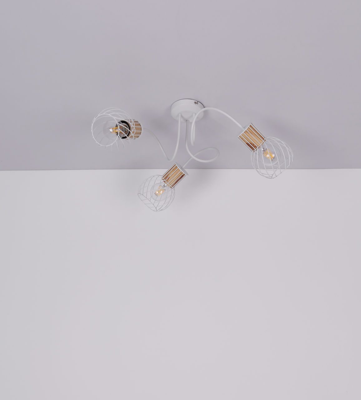 Globo Lighting - LUISE - Deckenleuchte Metall weiß, 3x E27