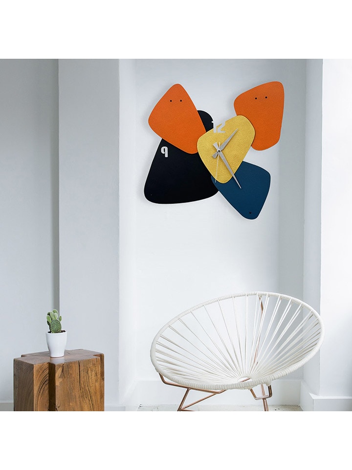 wall addiction Wanduhr in Bunt - (B)46 x (H)48 cm günstig kaufen 46x48 cm