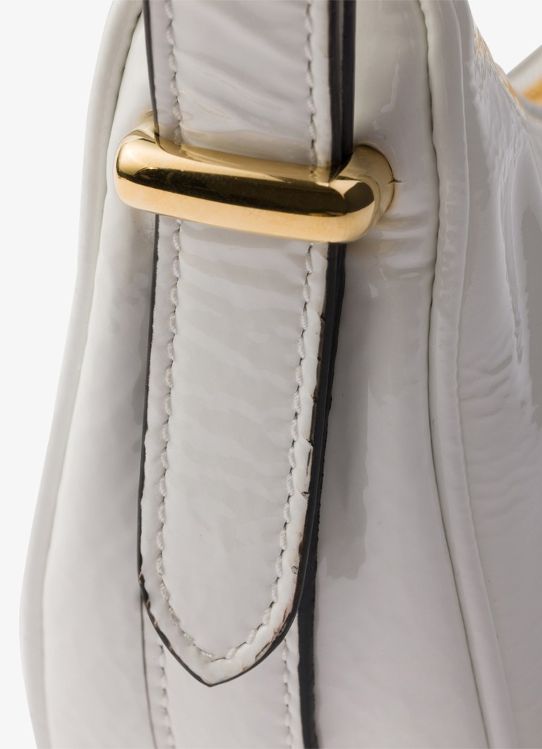 Prada Arqué patent leather shoulder bag